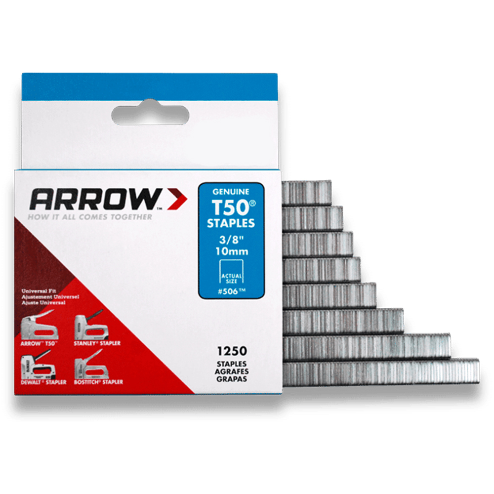 Arrow Fastener T50 3/8 Inch Galvanized Steel Staples from Columbia Safety